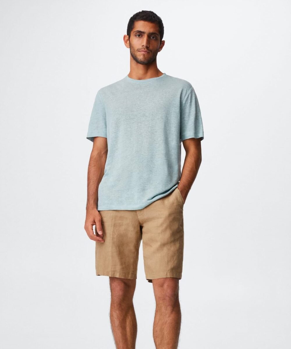 100% linen shorts - Imagen 2