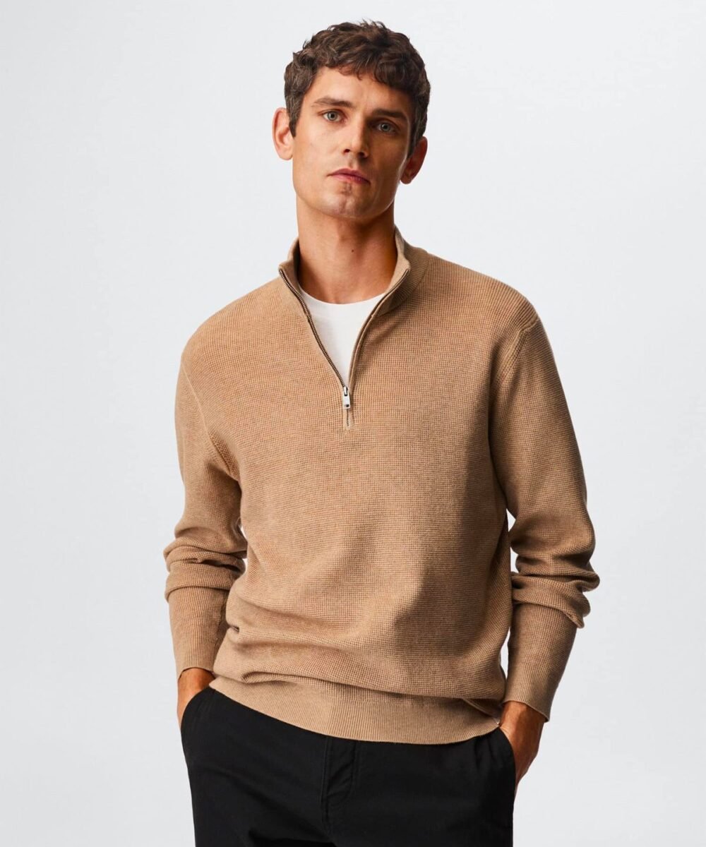 Slim-fit cotton suit pants - Imagen 2