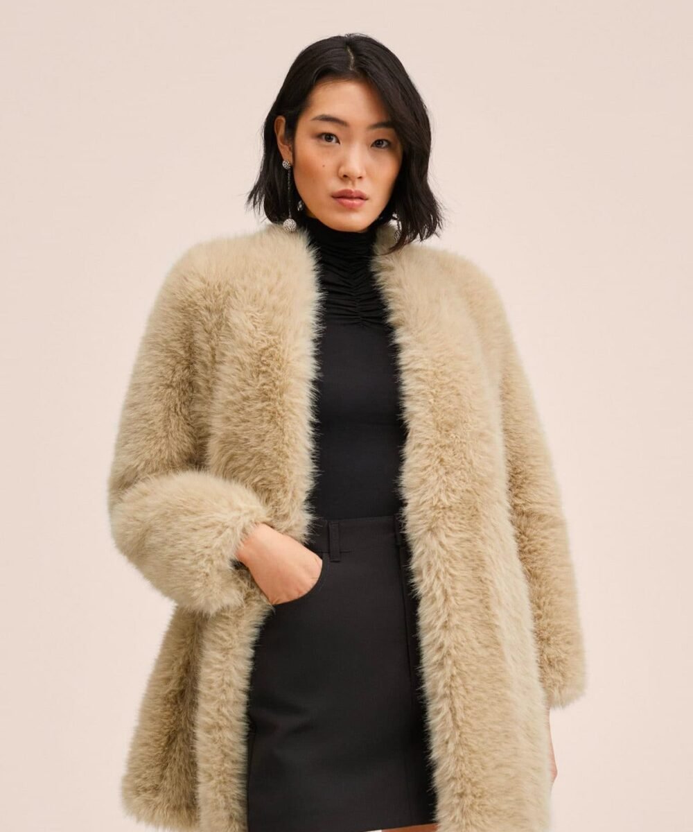 Fur-effect coat - Imagen 2