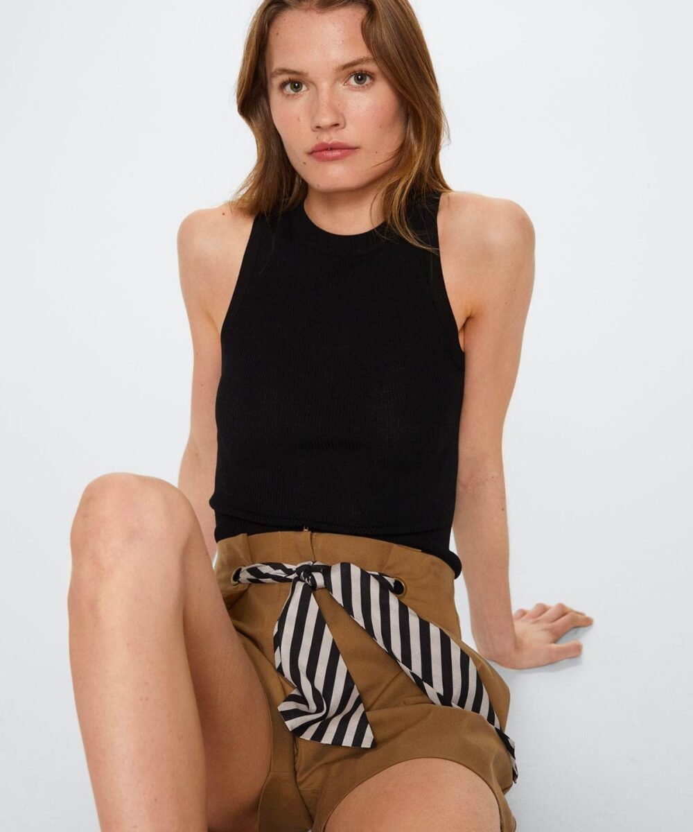 Slouchy pleated shorts - Imagen 2