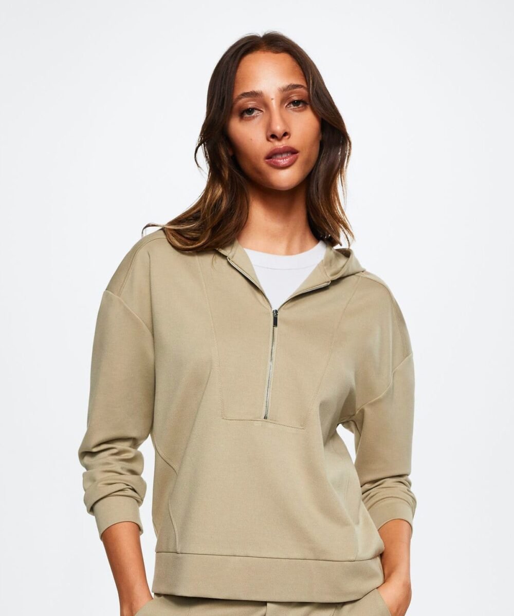 Zipper high collar sweater - Imagen 2